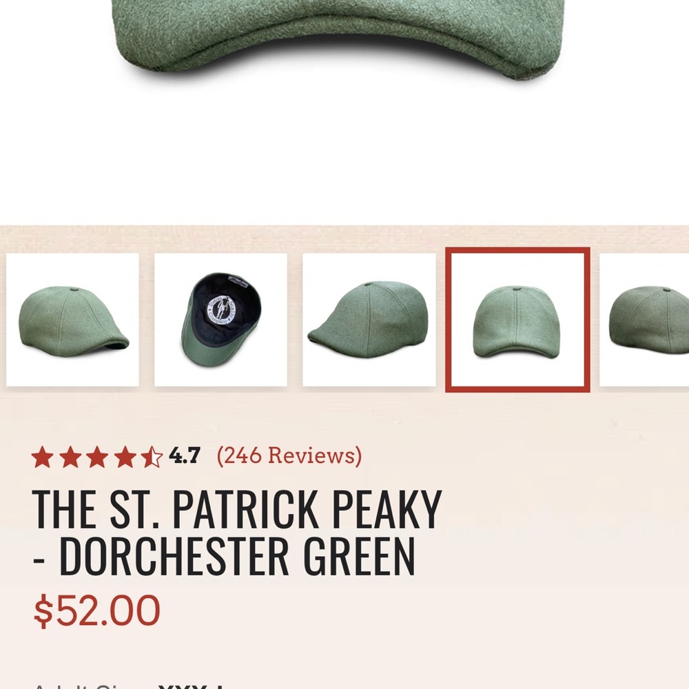 Classic Green Men's Cap